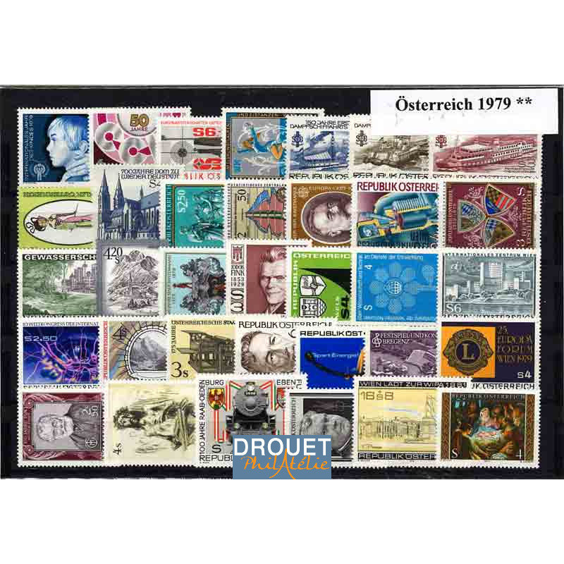 1979 Autriche Année Complète Timbres Neufs