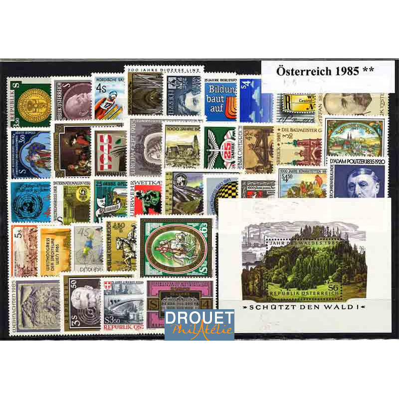 1985 Autriche Année Complète Timbres Neufs