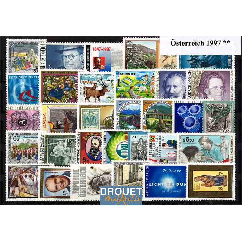 1997 Autriche Année Complète Timbres Neufs