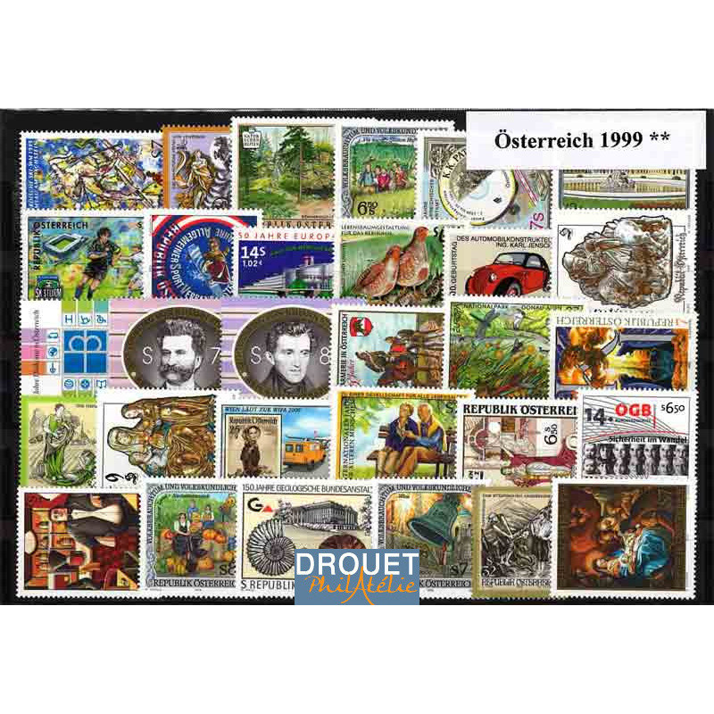 1999 Autriche Année Complète Timbres Neufs