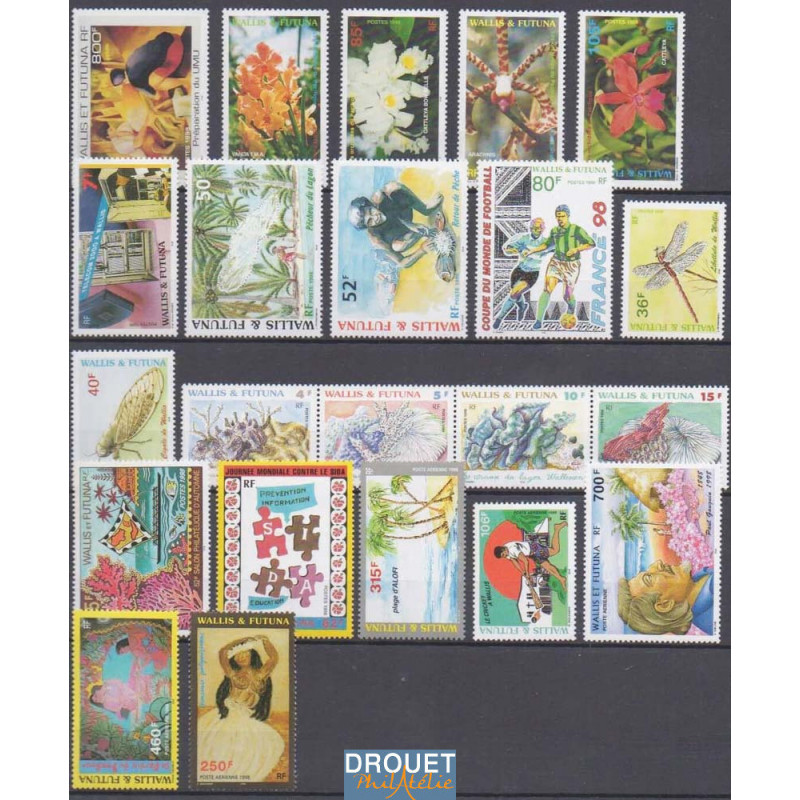 1998 Wallis & Futuna Année Complète Timbres Neufs