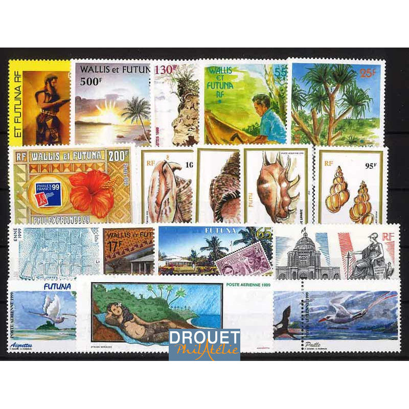 1999 Wallis Année Complète Timbres Neufs