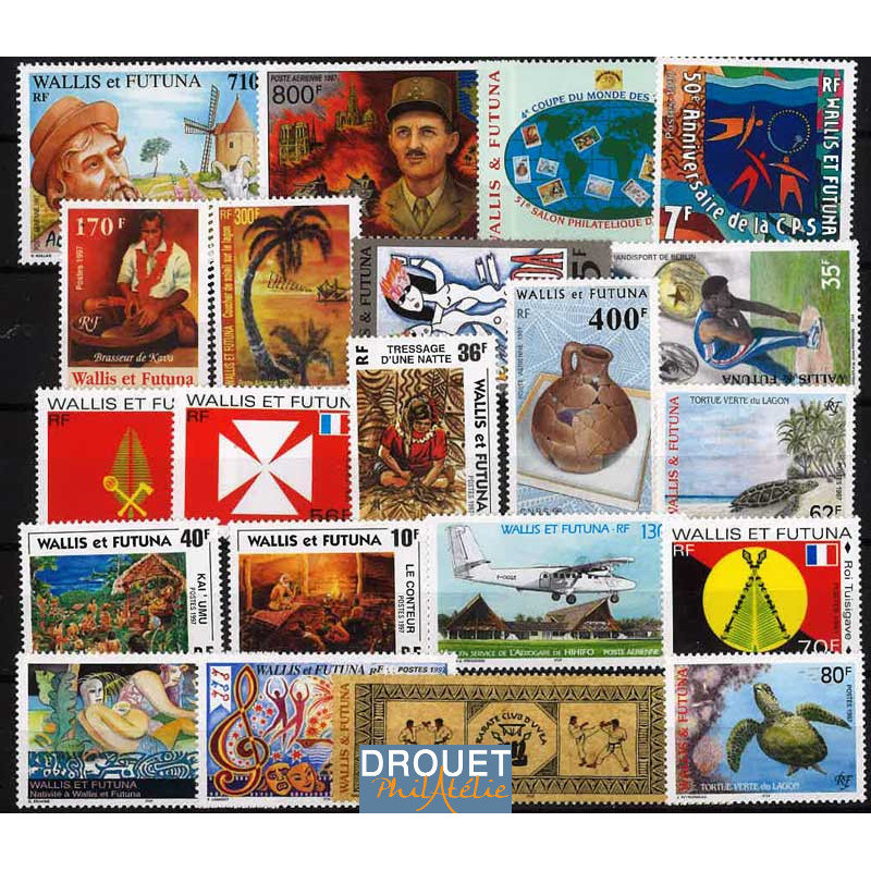 1997 Wallis & Futuna Année Complète Timbres Neufs