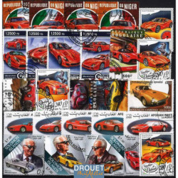 Voitures ferrari timbres