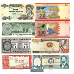 Bolivie assortiment billets...