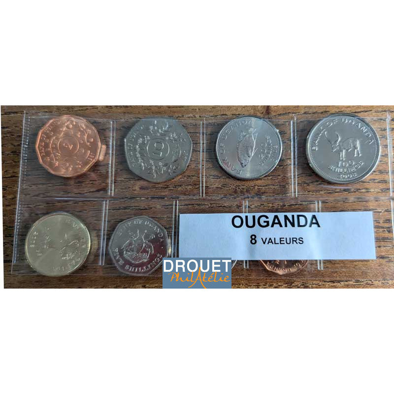 8 Pièces De Monnaie Différentes